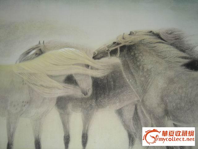 工笔画马