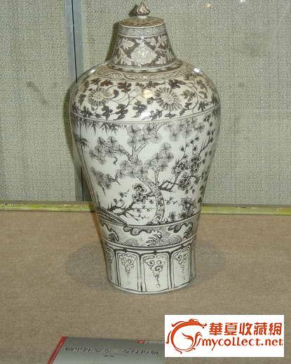 漂亮的釉里红梅瓶--南京博物院镇馆之宝_漂亮