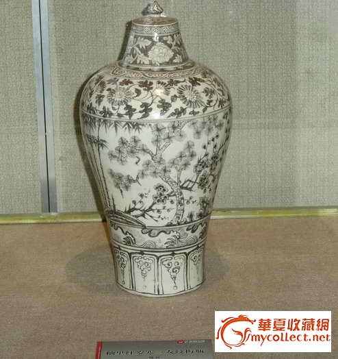 漂亮的釉里红梅瓶--南京博物院镇馆之宝_漂亮