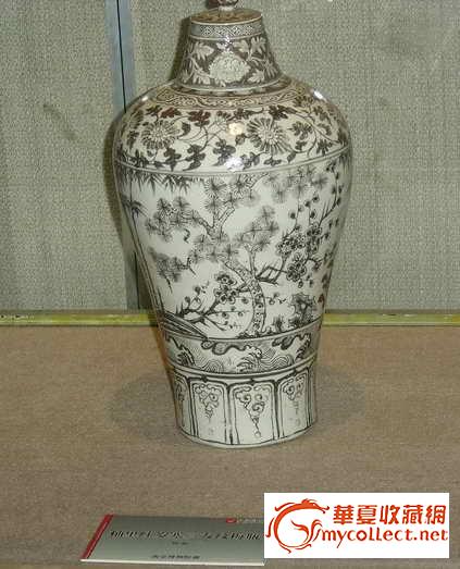 漂亮的釉里红梅瓶--南京博物院镇馆之宝_漂亮