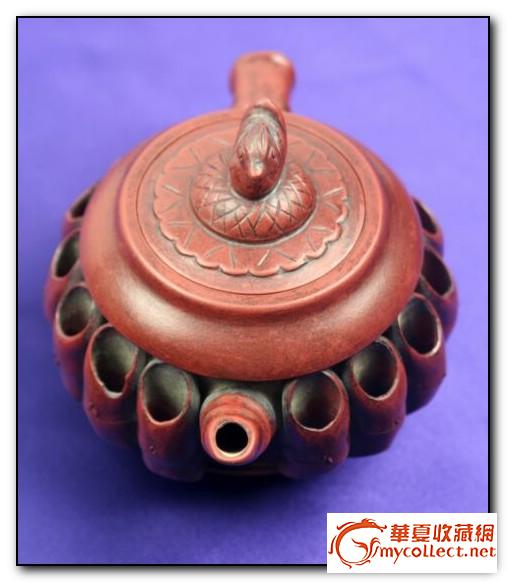 精品收藏中国陶艺大师周桂珍早期作品《竹节壶