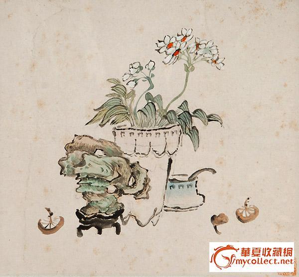 一个莲溪真然的清供册页