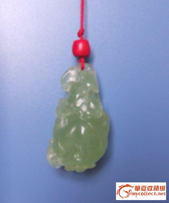 岫玉吉祥挂件 葫芦寿