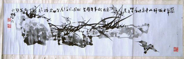 林金定教授,当代花鸟画名家.