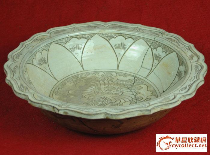 后学开门系列之十九:馆藏级白地剔纹花口盆_后