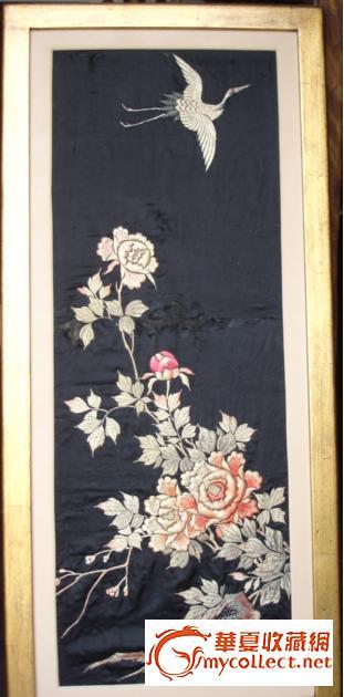 开价300美元的牡丹仙鹤纹刺绣4件--3大1小_开价300美元的牡丹仙鹤纹刺绣4件--3大1小鉴定_来自藏友章燕丹_杂项鉴定_其它杂项鉴定_古玩鉴定估价_华夏收藏网