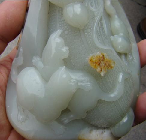 三猫_三猫鉴定_来自藏友吉石宝_玉石鉴定_和田玉石鉴定_古玩鉴定估价_华夏收藏网