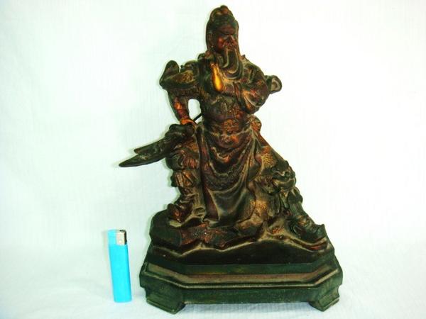 木雕髹漆关帝像,来自藏友OWELL1984-杂项-漆
