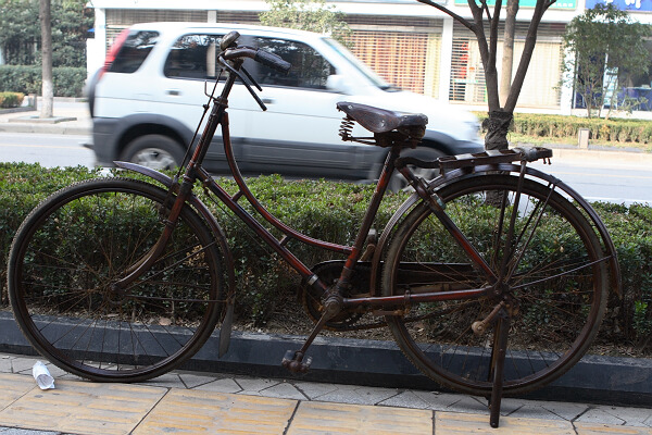 老式的日本自行车看看有收藏价值吗_老式的日