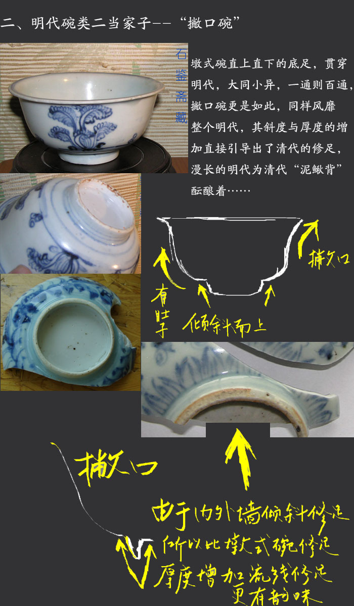 【艾略特讲瓷器 第一课:明清碗类底足的前世今生】