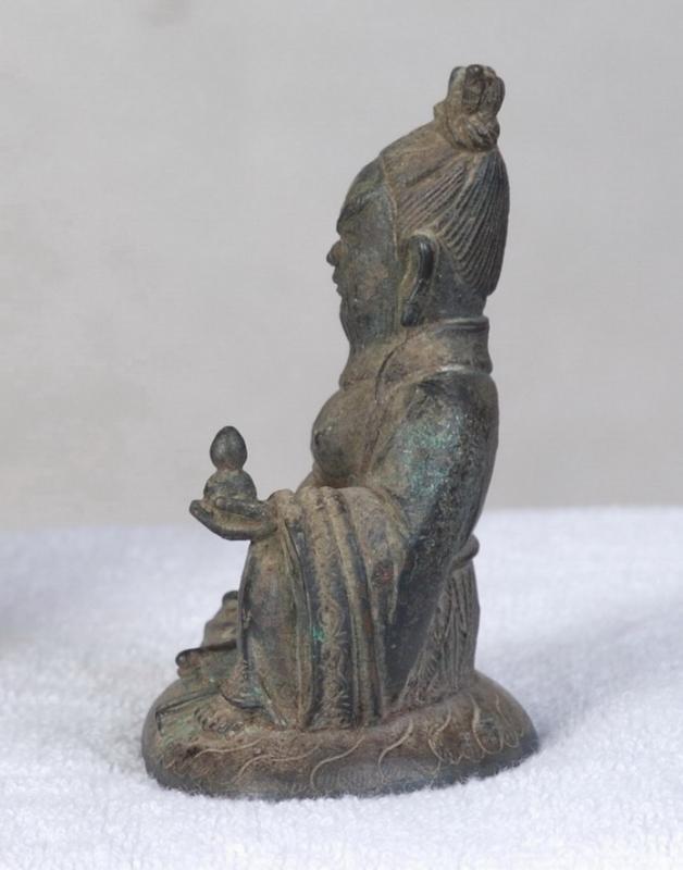 明代厚重老君像一尊,来自藏友hubi-铜器-其它-藏