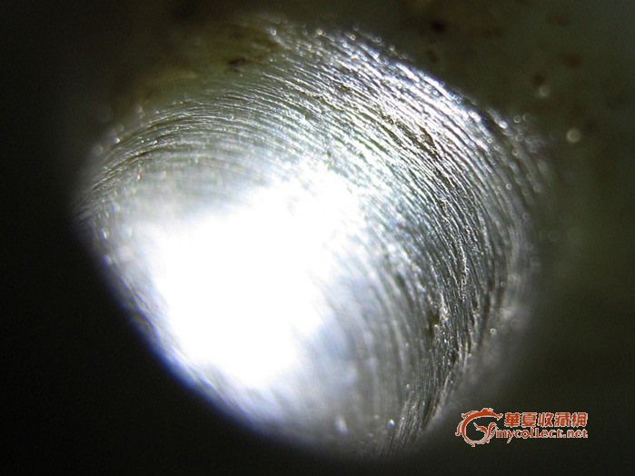 原帖补图:玉管孔内钻痕图_原帖补图:玉管孔内