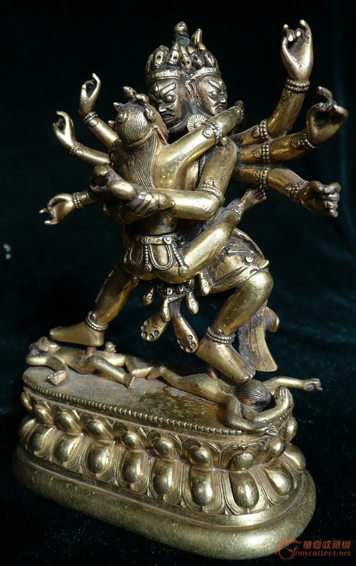 鎏金胜乐金刚_鎏金胜乐金刚鉴定_来自藏友hwxy_铜器鉴定_其它铜器鉴定_古玩鉴定估价_华夏收藏网
