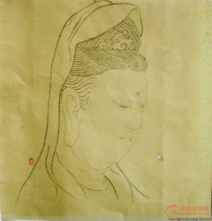 观音头像【线描】