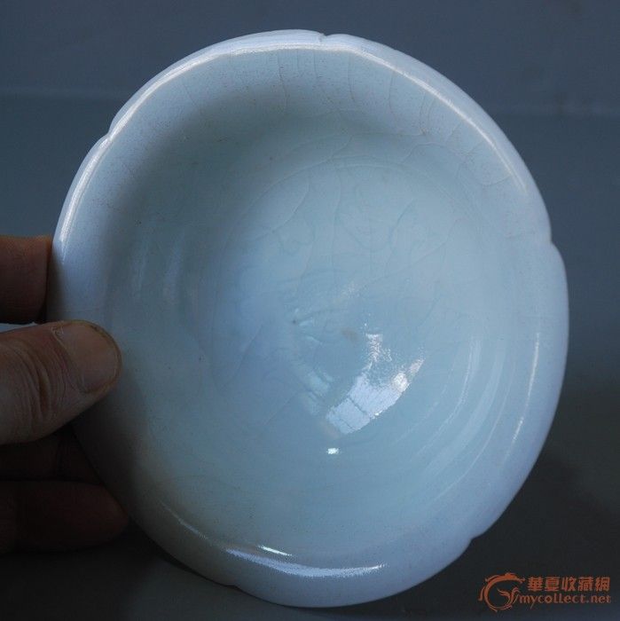 青白瓷花口碗,来自藏友东至闲人-陶瓷-高古-藏