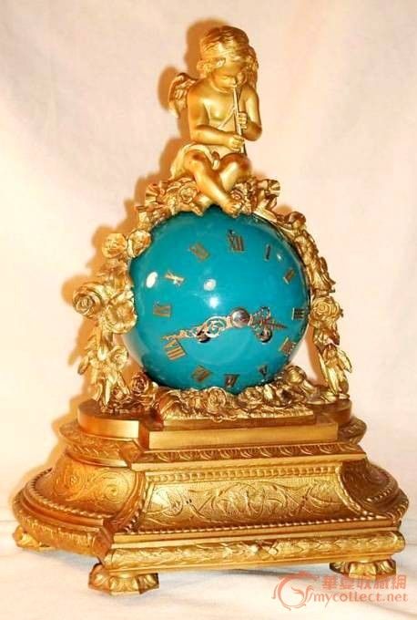 *法兰西第二帝国皇室铜鎏金天使钟_*法兰西第