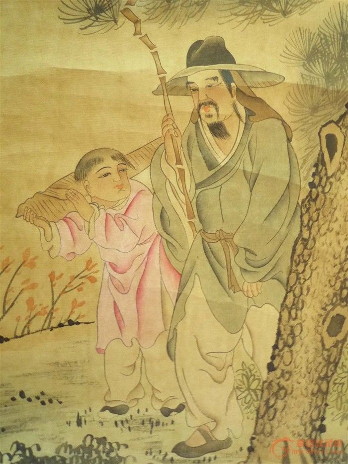清代著名画家张风--人物画