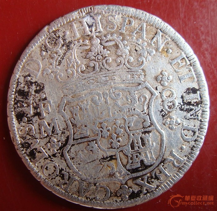 西班牙1733年双柱地球币,请专家估价_西班牙