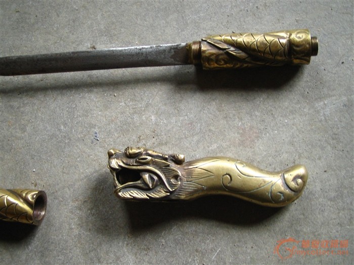 龙形。铜拐杖,来自藏友ly33333-铜器-其它-藏品