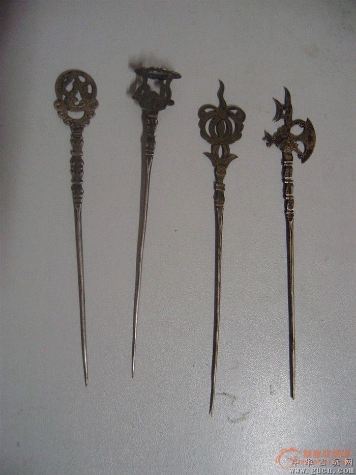 六支银簪,请老师及网友随评估价,谢谢。_六支