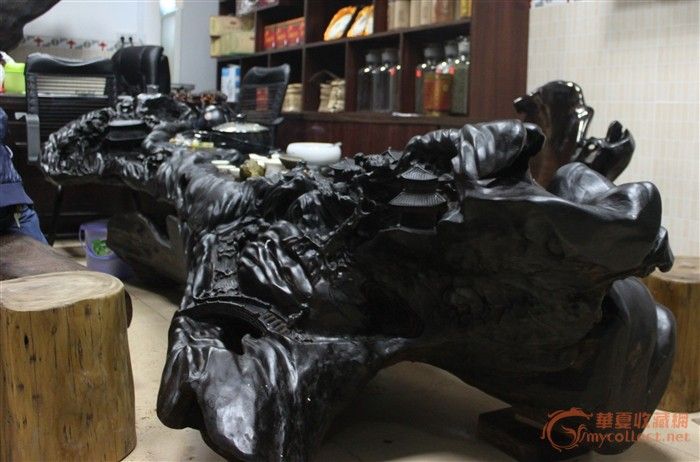 阴沉木茶台_阴沉木茶台鉴定_来自藏友悠闲龙