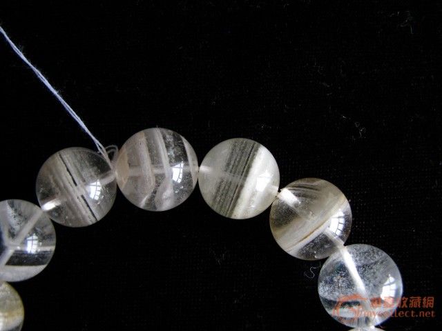 极品千层山白 幽灵 手链 15 -16mm;幽白s1-1_极品