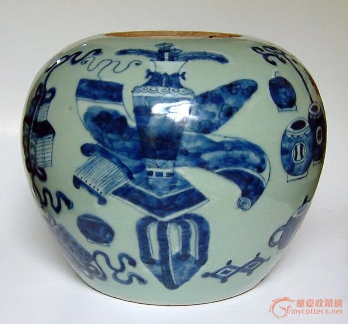 葫芦丝谱子青花瓷展示