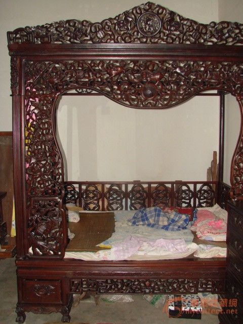 大开门花梨架子床_大开门花梨架子床鉴定_来