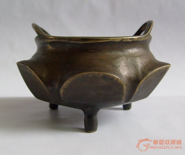 莲花 铜香炉