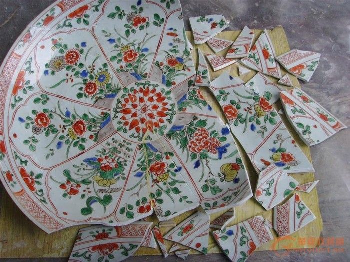 瓷器修复(康熙大盘)_瓷器修复(康熙大盘)鉴定_来自藏友秋叶_陶瓷鉴定_明清陶瓷鉴定_古玩鉴定估价_华夏收藏网