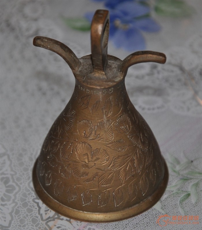 铜铃, 估计是印度佛教用的法器._铜铃, 估计是印