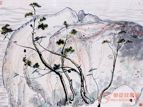 卖吴冠中的画养家糊口股市亏本没有办法_卖吴