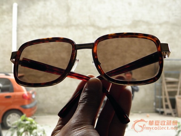 七八十年代,天然水晶眼镜(墨镜),来自藏友二宝