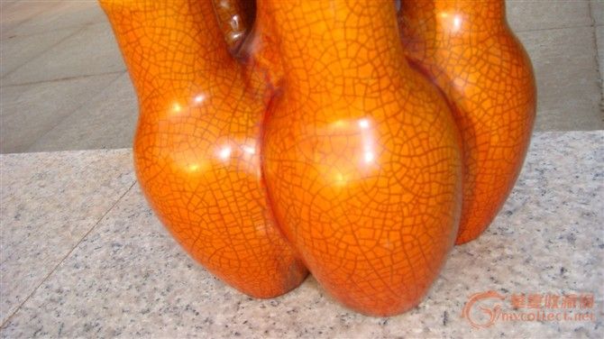 哥釉六管瓶,来自藏友善博WH-瓷器-明清-藏品鉴