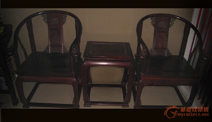 老挝大红酸枝圈椅~_老挝大红酸枝圈椅~鉴定_