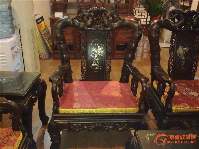 老挝红酸枝镶贝家具,来自藏友天使女孩-木器-酸枝-藏品鉴定估价-华夏收藏网