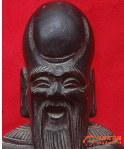 清代木雕寿星佛像