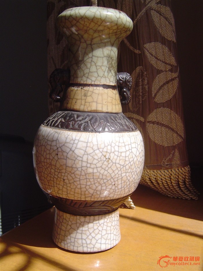 三色象耳瓶,来自藏友mmyy1125-陶瓷-明清-藏品