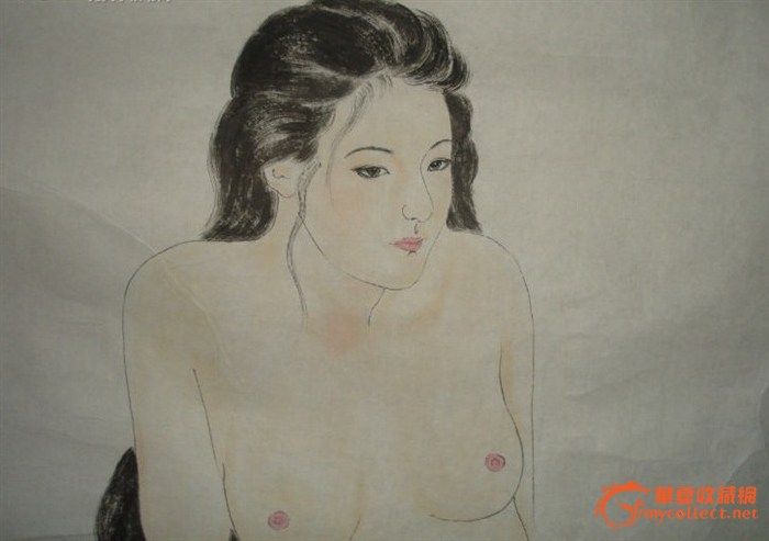 美女<em>图</em>_美女图鉴定_来自藏友lin001450_字画鉴