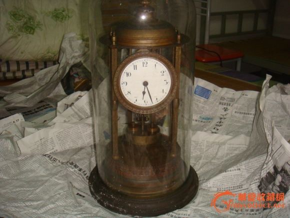 玻璃摆钟,来自藏友南通二甲古玩-钟表西洋器-钟