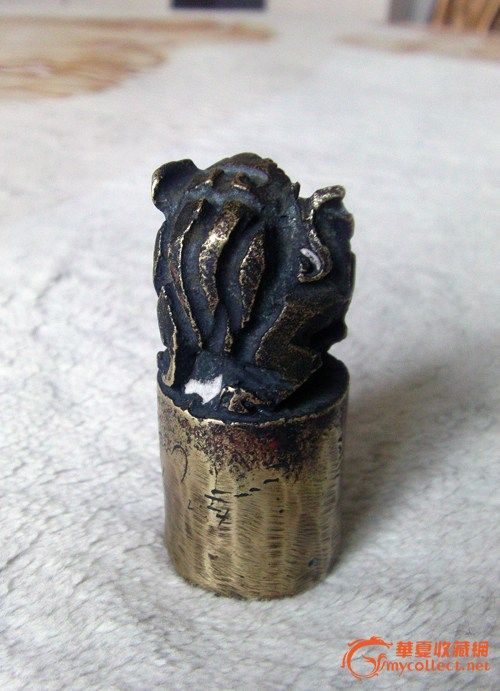 孔仲尼印--青铜圆形狮钮印_孔仲尼印--青铜圆形