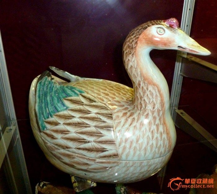 乾隆精品，粉彩仿生瓷大鹅一只~~~~~_乾隆精品，粉彩仿生瓷大鹅一只~~~~~鉴定_来自藏友回流瓷杂珠宝阁_陶瓷鉴定_明清陶瓷鉴定_古玩鉴定估价_华夏收藏网