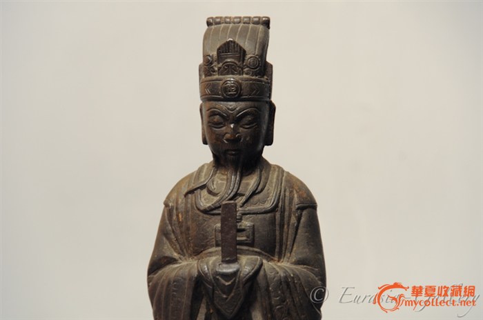 青铜像!,来自藏友玉皇帝尊-铜器-造像-藏品鉴定