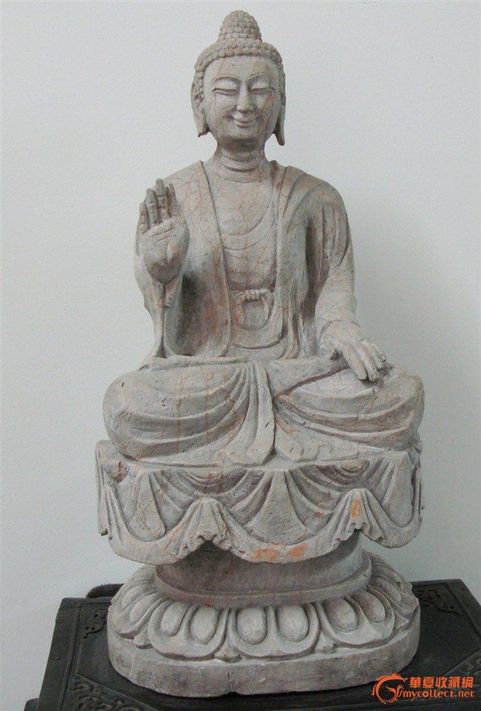 北魏释迦牟尼石造像_北魏释迦牟尼石造像鉴定_来自藏友chp301_杂项鉴定_石雕杂项鉴定_古玩鉴定估价_华夏收藏网