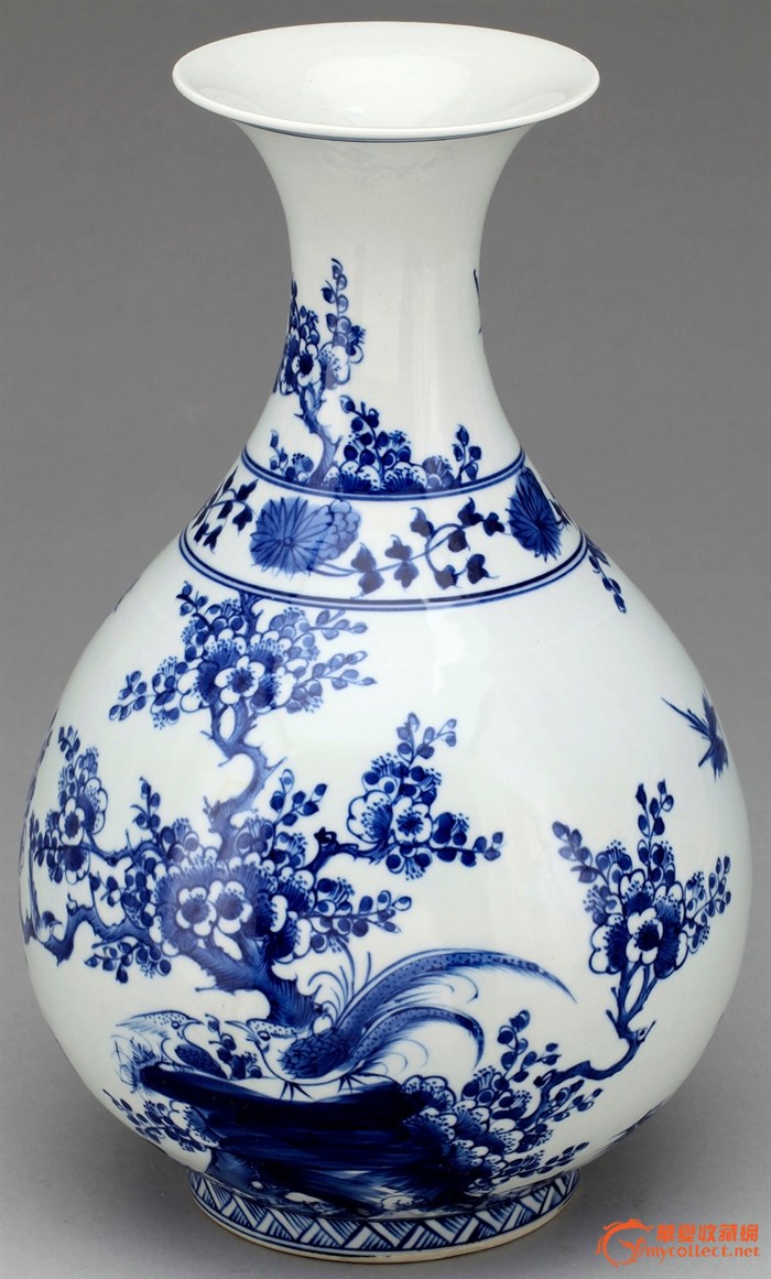 青花瓷花瓶图案简笔画
