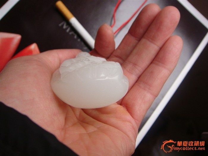 可爱的观音,羊脂吗?硝子吗?请帮忙看看,来自藏友财运叻星-玉石-和田-藏品鉴定估价-华夏收藏网