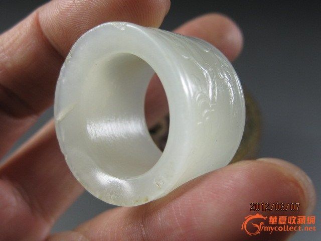 【消保联合】~清·女用玉扳指~,来自藏友古玉子-玉器-明清-藏品鉴定估价-华夏收藏网