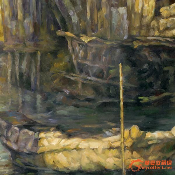 陈逸飞-1989年-桥油画-宽99公分高78公分,来自