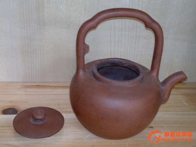 [物品编号:430643] 民国 硬提梁 紫砂壶_[物品编