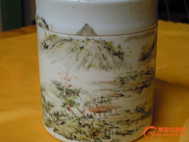 程门浅绛彩盖罐,来自藏友欧阳初雪-陶瓷-明清-藏品鉴定估价-华夏收藏网